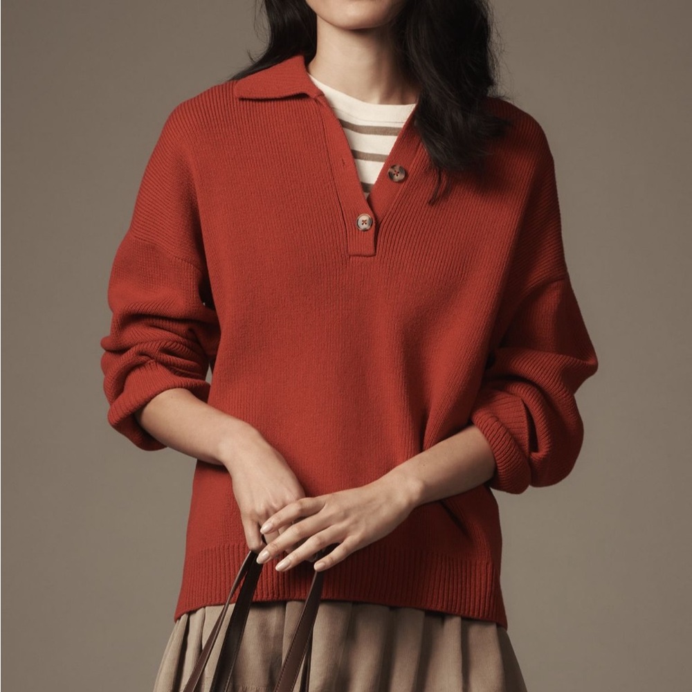 Reformation Brooklyn Polo Sweater
